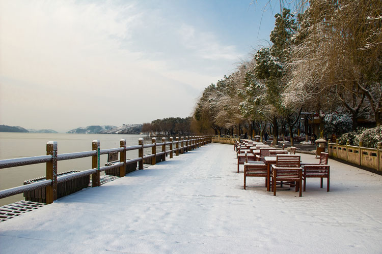 天目湖雪景