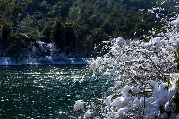 天目湖雪景